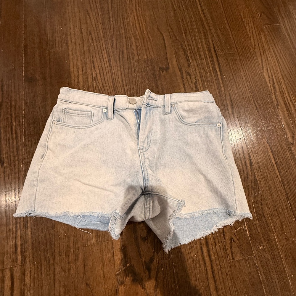 Blank NYC Light Blue Cutoff Denim Shorts